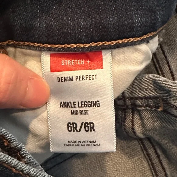 Express Denim Perfect Women's Dark Blue Jeans - Picture 5 of 6